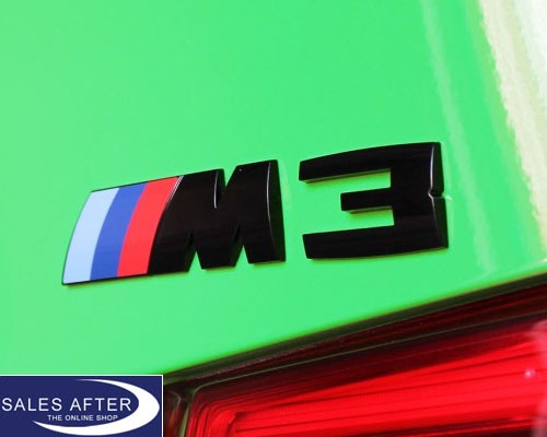 Original BMW F80 M3 Schriftzug in schwarz, ///M3