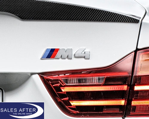 Original BMW F82 F83 M4 Schriftzug in chrom, ///M4