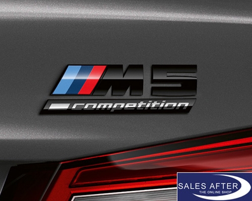 Original BMW F90 M5 Competition Schriftzug in schwarz, ///M5