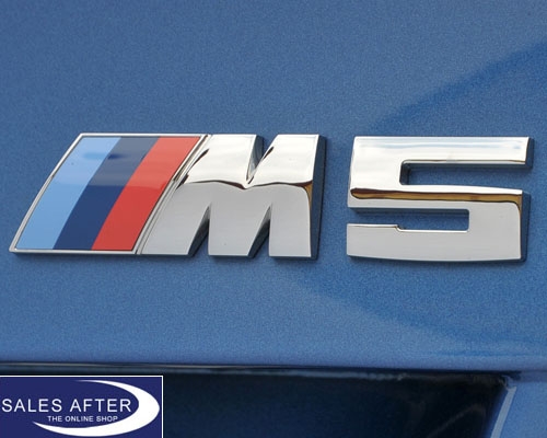 Genuine BMW F10 M5 lettering in chrome, ///M5