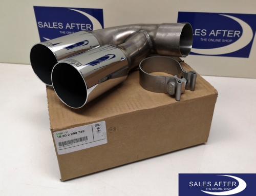 BMW M Performance 1 series F20 F21 Tailpipe chrome, 114d 116d 118d 120d