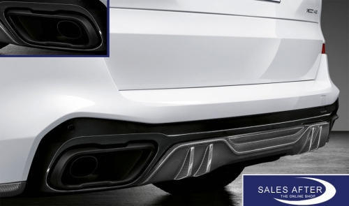 BMW M Performance X5 G05 X6 G06 X7 G07 Set of tailpipe trims, for standard rear and 6 cyl.