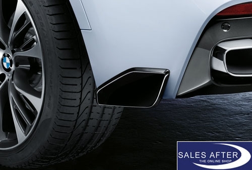 BMW M Performance X6 F16 Rear Flaps, black high gloss