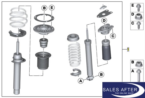 BMW M Performance F30 F30LCI F32 F36 Retrofit kit suspension