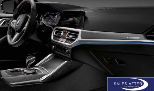 BMW M Performance G42 G22 G23 G26 G80 G82 G83 Interior trims carbon with knee pads alcantara