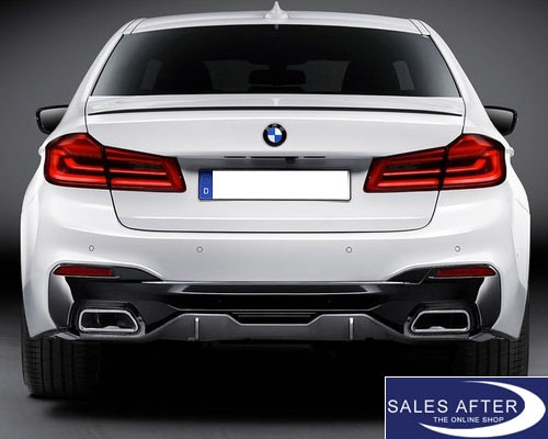 BMW M Performance G30 G31 M550dX M550iX Diffuser, matt black and carbon