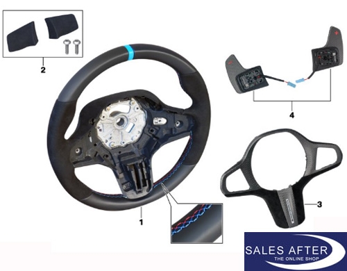 BMW M Performance G80 M3 G82 G83 M4 Steering wheel in Alcantara