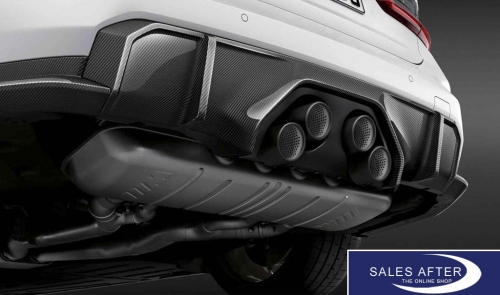 BMW M Performance G80 M3 G82 G83 M4 Exhaust system with tailpipe trim module titanium