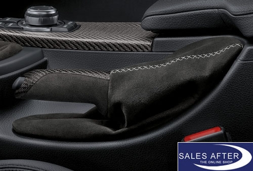 BMW M Performance F30 F31 F34 F32 F33 F36 Handbrake grip carbon with alcantara bag