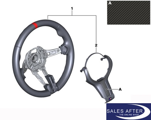 BMW M Performance F07 F10 F11 F06 F12 F13 Lenkrad Alcantara Carbonblende