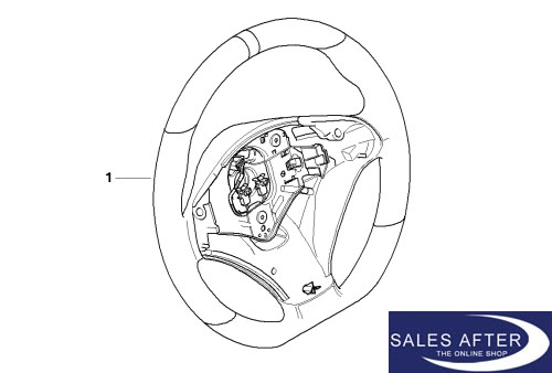 BMW M Performance X5 M E70 X6 M E71 Sport steering wheel alcantara