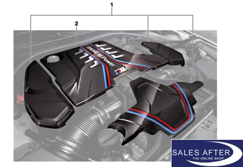 BMW M Performance F90 M5 F91 F92 F93 M8 Engine Cover Carbon