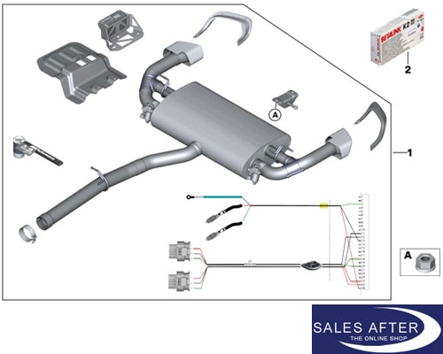 BMW M Performance X4 F26 Exhaust system, 35iX