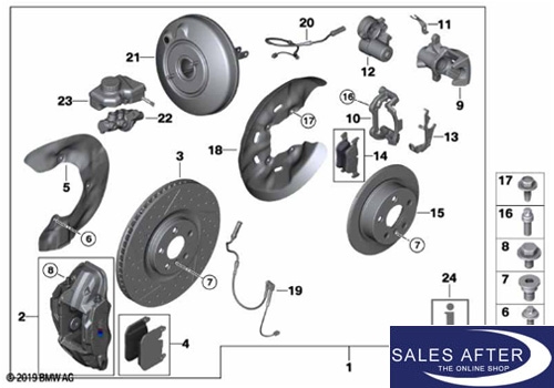 BMW M Performance F40 F44 Retrofit kit sport brake