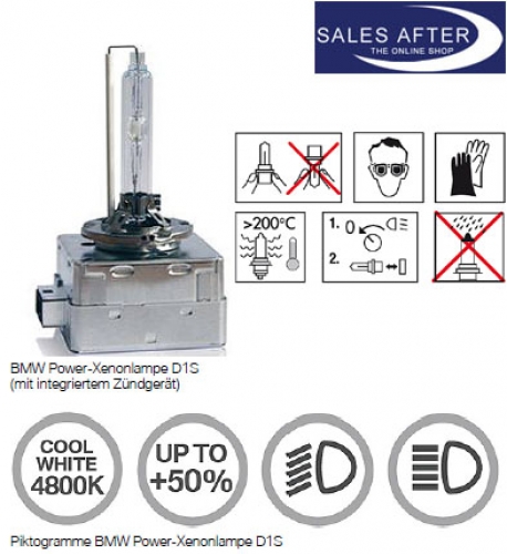 Genuine BMW Power xenon lamps, 2x D1S