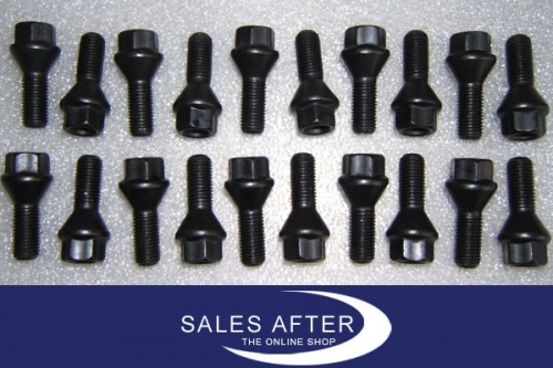 Genuine BMW Wheel bolt M14x1,25 black, 20 pieces