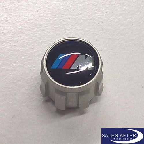 Satz Original BMW Zubehör Aluminium Ventilkappen mit BMW M Emblem