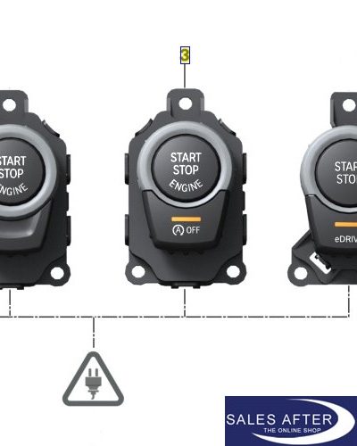 BMW F07 F10 F11 F06 F12 F13 Start/Stop button for engine