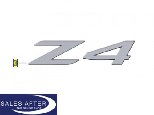 Genuine BMW Z4 E89 lettering, Z4